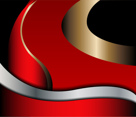 Red background shadow space and dimension modern overlap pattern textureのイラスト素材