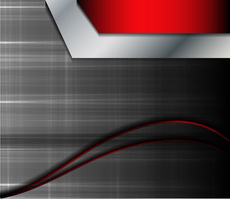 Red curve line on white background shadow space and dimension modern overlap pattern texture for text messages and website designのイラスト素材