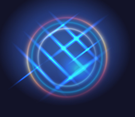 Abstract blue light vectorのイラスト素材