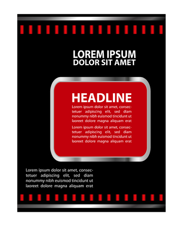 Stylish presentation of business poster, flyer layout templateのイラスト素材