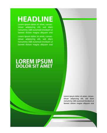 Flyer design content background. Vector illustration. Design the layout templateのイラスト素材