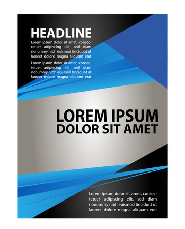 flyer and magazine cover templateのイラスト素材