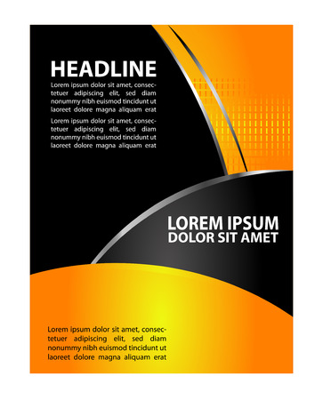 booklet design templateのイラスト素材