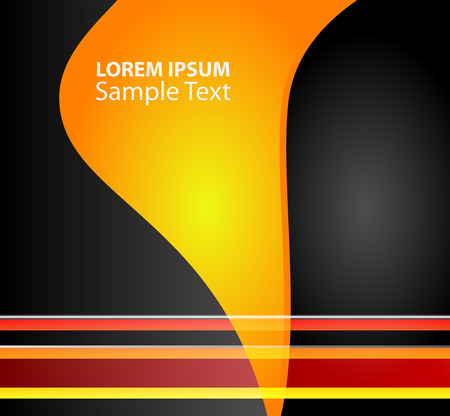 orange background for text vector curve line and message designのイラスト素材