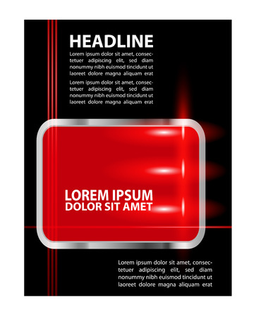 flyer, brochure or magazine cover templateのイラスト素材