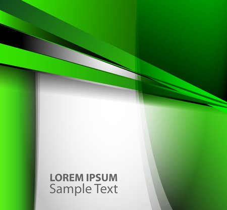 Vector Green flyer design of the background elements and place for pictures. Poster template for your businessのイラスト素材