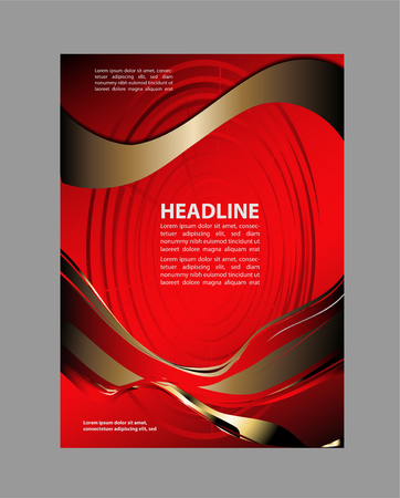 Brochure folder leafletのイラスト素材