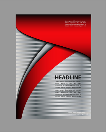 Presentation of flyer design content background.のイラスト素材