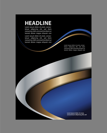 Illustration for your business presentations .. Abstract illustration brochure or flyer bor.のイラスト素材