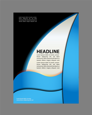 Vector brochure, flyer, magazine cover & poster templateのイラスト素材