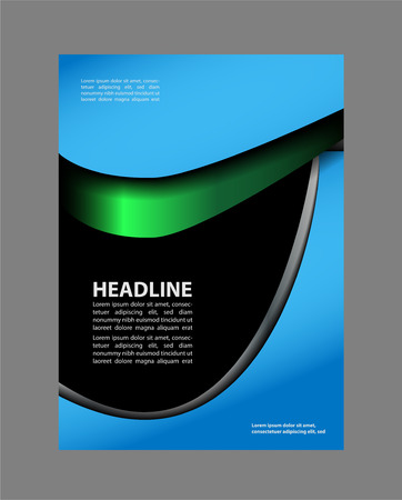 Vector brochure, flyer, magazine cover & poster templateのイラスト素材