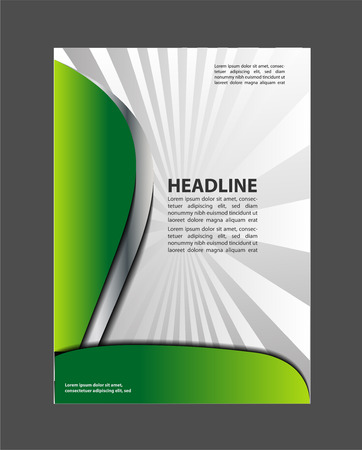 Layout design template Vector Flyer Brochure, A4 size, Front page and back pageのイラスト素材