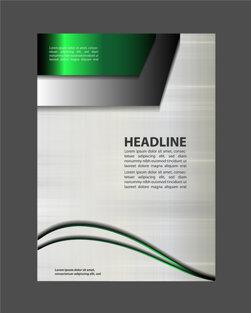 Magazine, flyer, brochure layout and cover design template, vector illustrationのイラスト素材