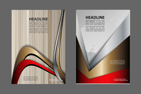 Blue background with wave - brochure design of flyerのイラスト素材