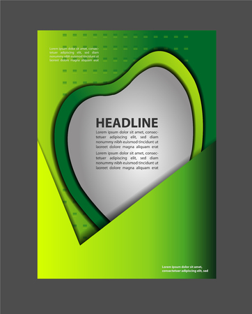 Abstract background design template Brochureのイラスト素材