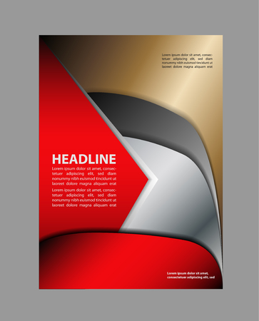 Background concept design for brochure or flyer, abstract vector illustrationのイラスト素材