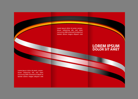 Tri-fold Brochure Design Templates and Catalog Vectorのイラスト素材