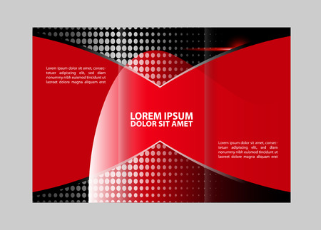 Front and back page presentation of Professional Business Trifold Two, Flyer, Banner or Template design.のイラスト素材