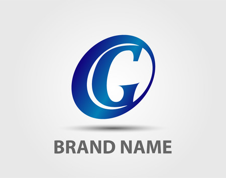 Letter G logo signs icons vector design template elementsのイラスト素材