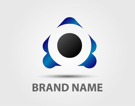 Letter o icon logo design template elements. Vector color signのイラスト素材