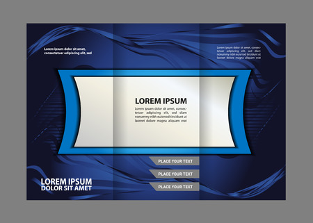 Tri-fold Brochure Multipurpose Vector Design and Catalogのイラスト素材
