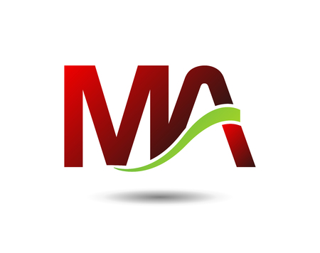 Letter MA vectorのイラスト素材