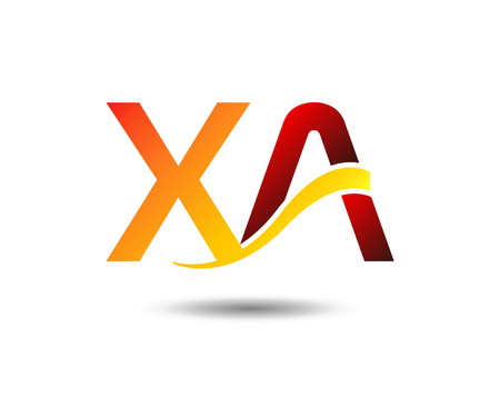 XA initial group vectorのイラスト素材