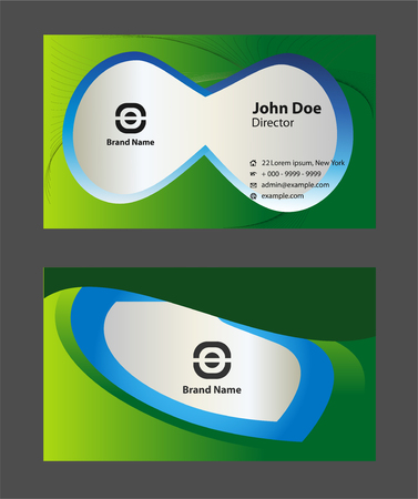 Abstract professional designer business card template or visiting card setのイラスト素材