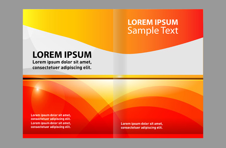 brochure designのイラスト素材