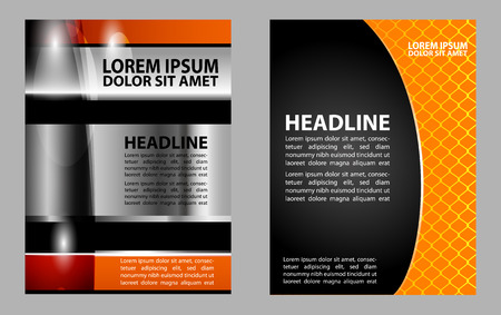 Stylish presentation of business poster, flyer layout templateのイラスト素材