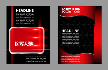 Presentation of flyer design content backgroundのイラスト素材