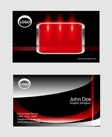 Modern simple business card lightのイラスト素材
