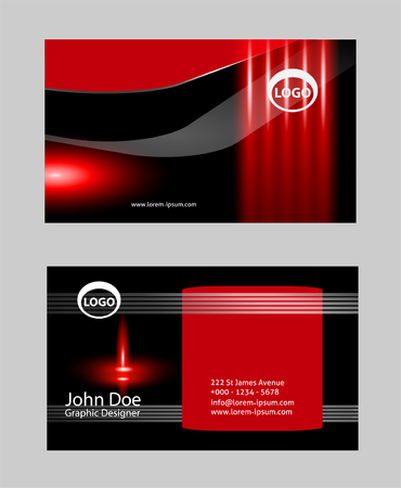 Modern business card designのイラスト素材