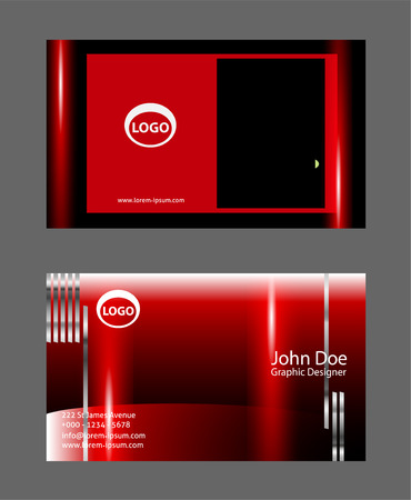 Modern simple business card template vectorのイラスト素材