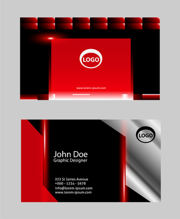 Professional business card or visiting card set setのイラスト素材