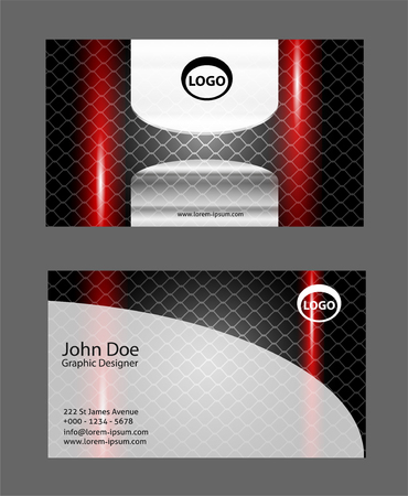 Business card template. Elegant vector illustrationのイラスト素材