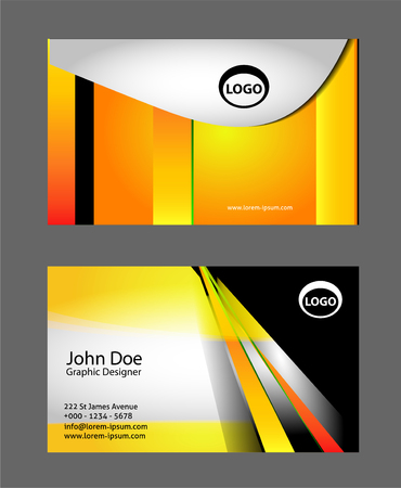 Business card background setのイラスト素材