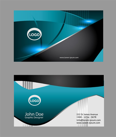 modern business cardのイラスト素材