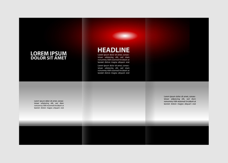 Brochure design template. Abstract background. for business, education, advertisement. Editable vector illustration booklet printable trifoldのイラスト素材