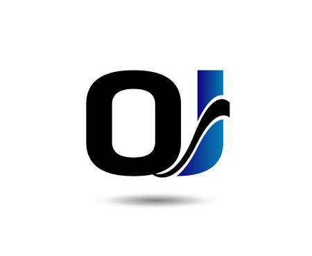 Letter O and Jのイラスト素材