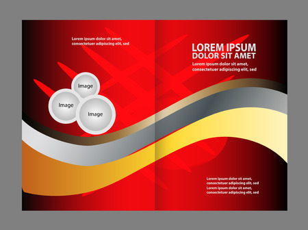 Abstract vector background for brochure or leafletのイラスト素材