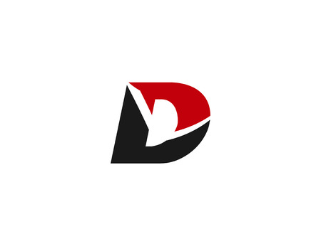 Abstract icons for letter D logoのイラスト素材