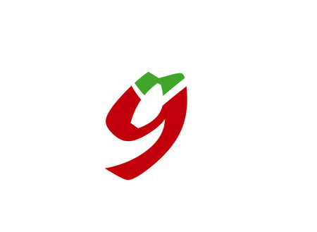 Number nine logo.Logo 9 vector templateのイラスト素材