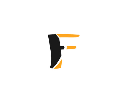 Letter F logo design template Abstractのイラスト素材