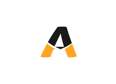 Letter A logo design template elements iconのイラスト素材
