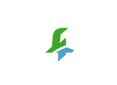 Number four logo.Logo 4 vector logo template design.Numberのイラスト素材
