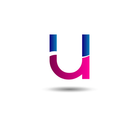 Letter u icon  design template elementsのイラスト素材