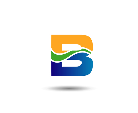 Vector illustration  design template letter bのイラスト素材