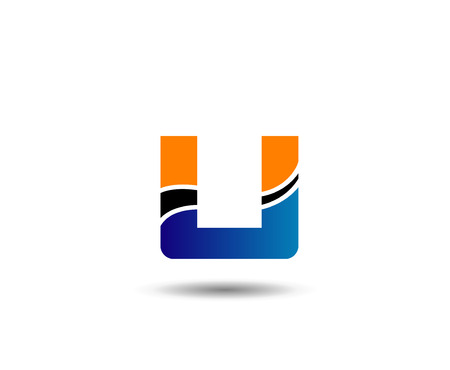 Abstract icons based on the letter uのイラスト素材