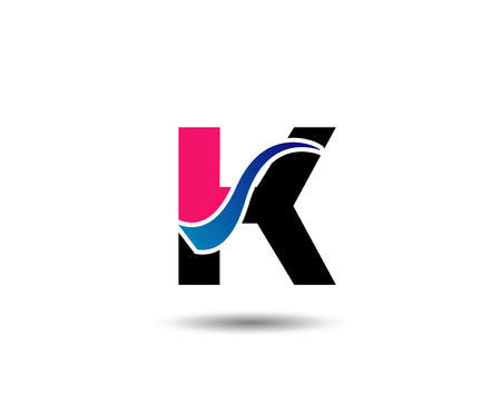 Letter K icon design template elementsのイラスト素材